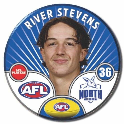 North Melbourne Kangaroos 2026 Player Pin Badge - STEVENS