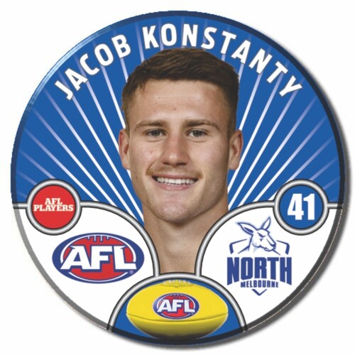 North Melbourne Kangaroos 2026 Player Pin Badge - KONSTANTY