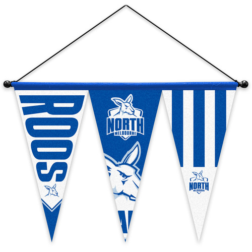 North Melbourne Kangaroos Set of 3 Pennants