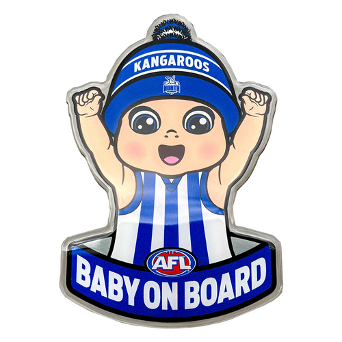 North Melbourne Kangaroos Baby on Board Decal