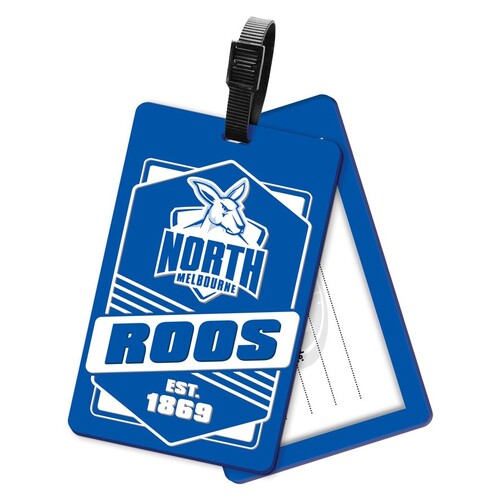 North Melbourne Kangaroos Rubber Luggage Tag