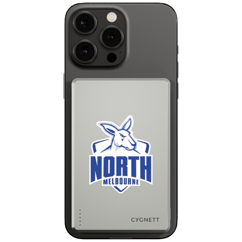 North Melbourne Kangaroos AFL Magnetic Wireless Power Bank