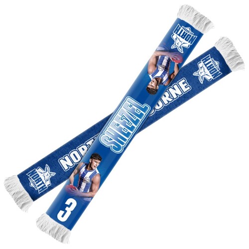 North Melbourne Kangaroos Harry Sheezel Player Scarf