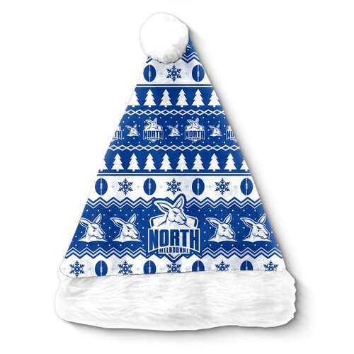 North Melbourne Kangaroos Christmas Santa Hat