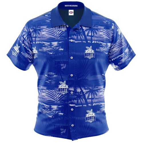 North Melbourne Kangaroos Adults Hawaiian Shirt