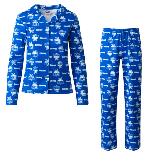 North Melbourne Kangaroos Womens Flannelette PJ Sets