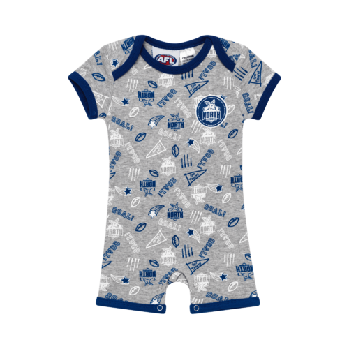 North Melbourne Kangaroos Babies Short Bodysuit