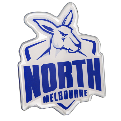 North Melbourne Kangaroos Lensed Chrome Supporter Logo