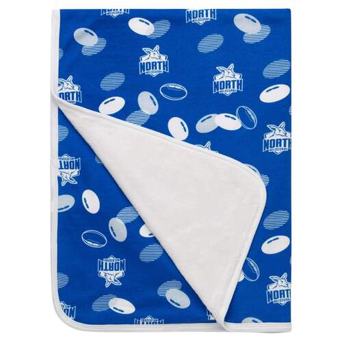 North Melbourne Kangaroos Fleece Baby Blanket