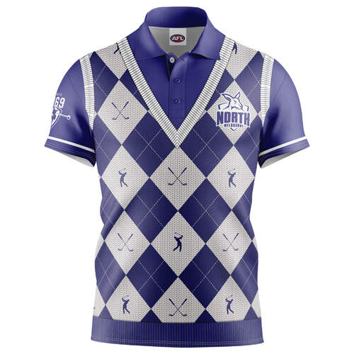 North Melbourne Kangaroos Golf Polo Shirt