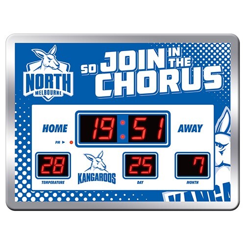 North Melbourne Kangaroos LED Scoreboard Clock