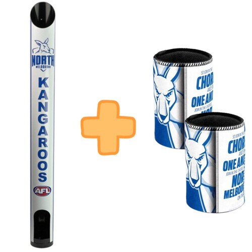 North Melbourne Kangaroos Stubby Holder Dispenser Bonus Pack