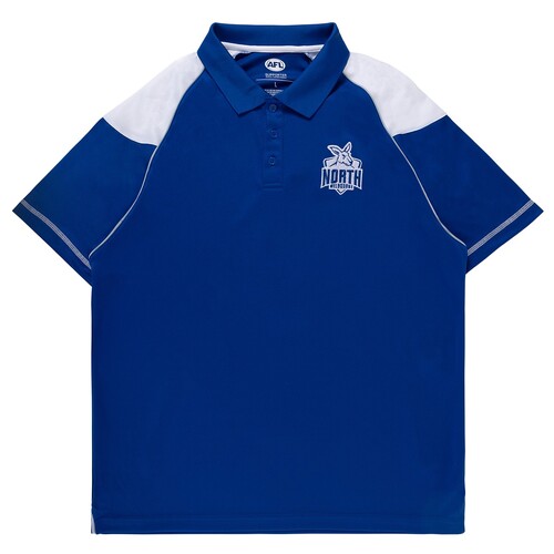 North Melbourne Kangaroos Mens Performance Polo
