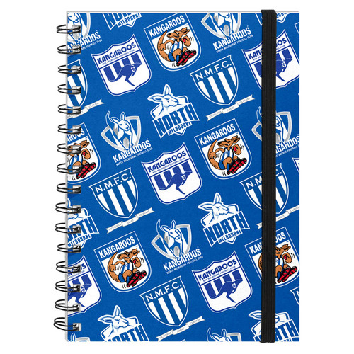 North Melbourne Kangaroos Retro Hard Cover Notebook