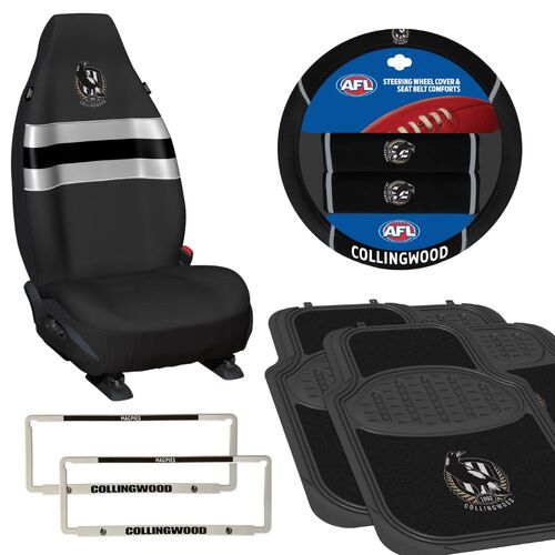 Collingwood Magpies Car Accessories Value Pack
