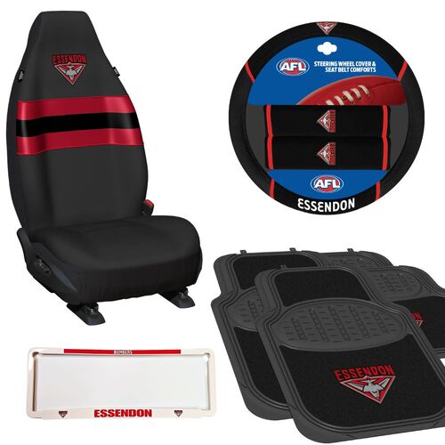 Essendon Bombers Car Accessories Value Pack