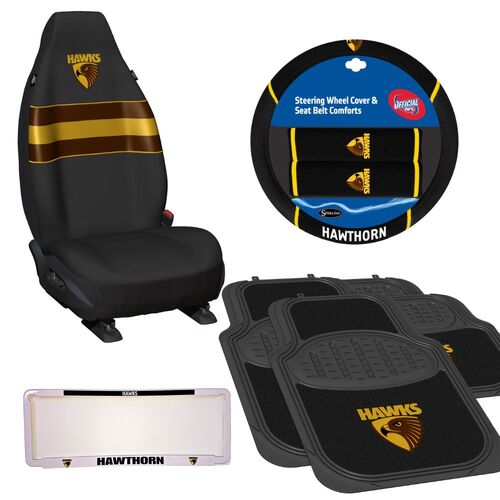 Hawthorn Hawks Car Accessories Value Pack