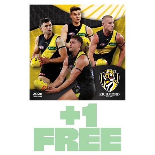 Richmond Tigers 2026 Calendar - Buy One Get One FREE