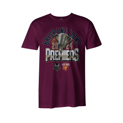 Brisbane Lions 2024 Premiers Youths Trophy Tee