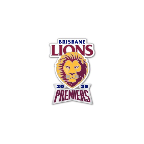 Brisbane Lions 2025 Premiers Logo Pin