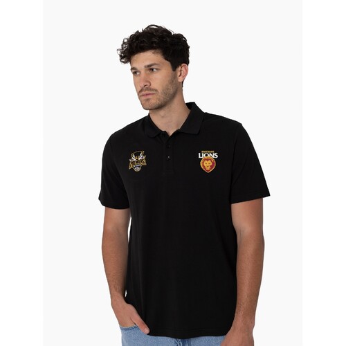 Brisbane Lions 2025 Premiers Cup Black Polo