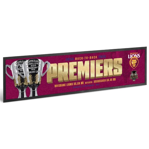 Brisbane Lions 2025 Premiers Score Bar Runner