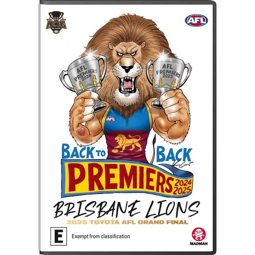 Brisbane Lions 2025 Premiers DVD