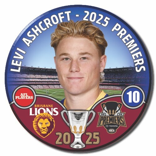 Brisbane Lions 2025 Premiers Badge - ASHCROFT L