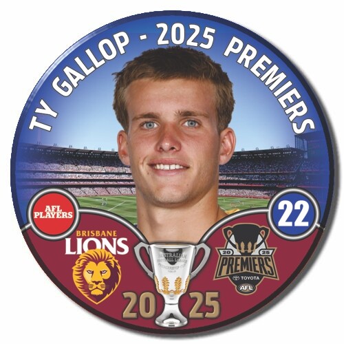 Brisbane Lions 2025 Premiers Badge - GALLOP