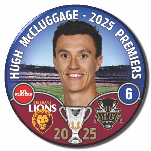 Brisbane Lions 2025 Premiers Badge - McCLUGGAGE