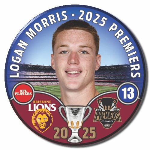 Brisbane Lions 2025 Premiers Badge - MORRIS