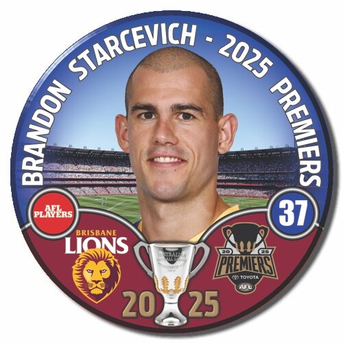 Brisbane Lions 2025 Premiers Badge - STARCEVICH