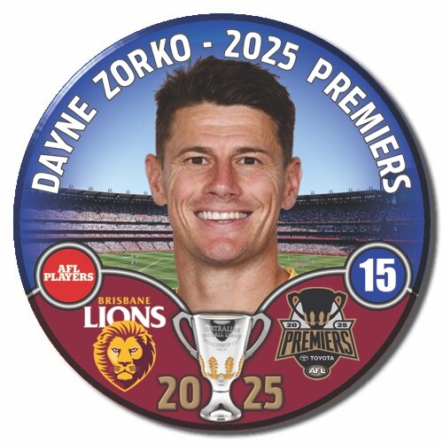 Brisbane Lions 2025 Premiers Badge - ZORKO