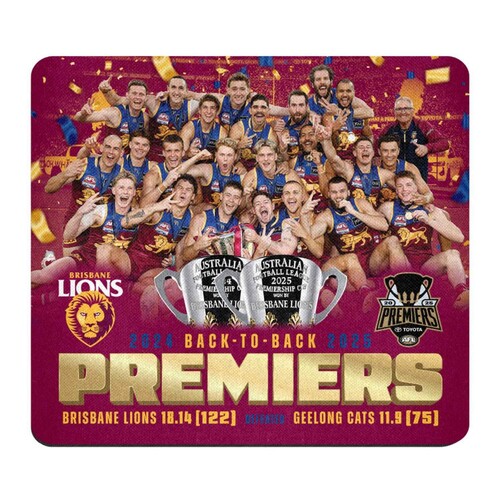 Brisbane Lions 2025 Premiers Photo Mouse Mat