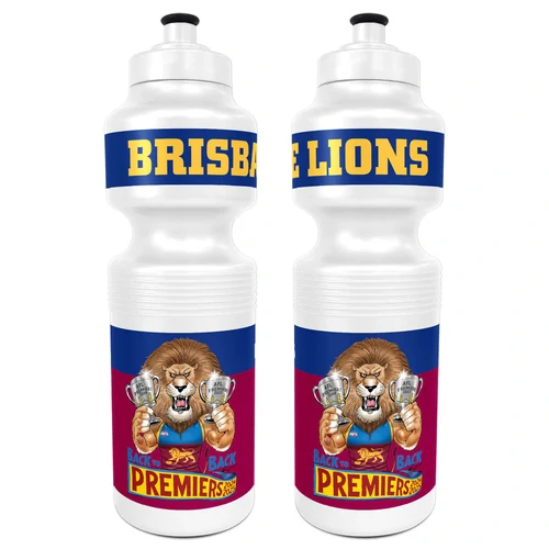 Brisbane Lions 2025 Mark Knight Premiers Drink Bottle