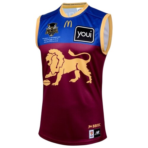 Brisbane Lions 2025 Premiers Mens Guernsey