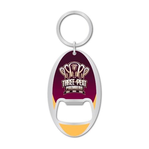 Brisbane Lions 2026 Premiers 3-Peat Bottle Opener