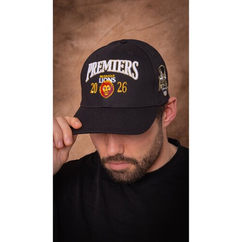 Brisbane Lions 2026 Adults Premiers Black Cap