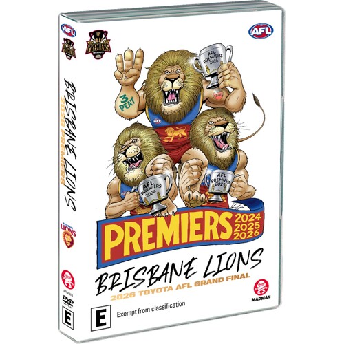 Brisbane Lions 2026 Premiers Victory Pack DVD Set