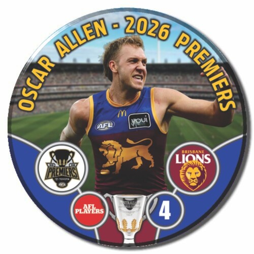 Brisbane Lions 2026 Premiers Badge - ALLEN