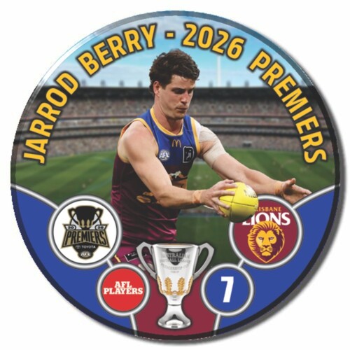 Brisbane Lions 2026 Premiers Badge - BERRY