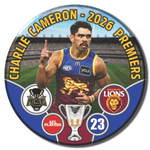 Brisbane Lions 2026 Premiers Badge - CAMERON