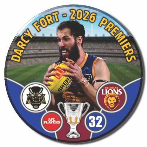Brisbane Lions 2026 Premiers Badge - FORT