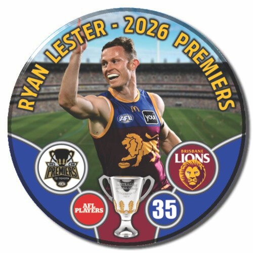 Brisbane Lions 2026 Premiers Badge - LESTER
