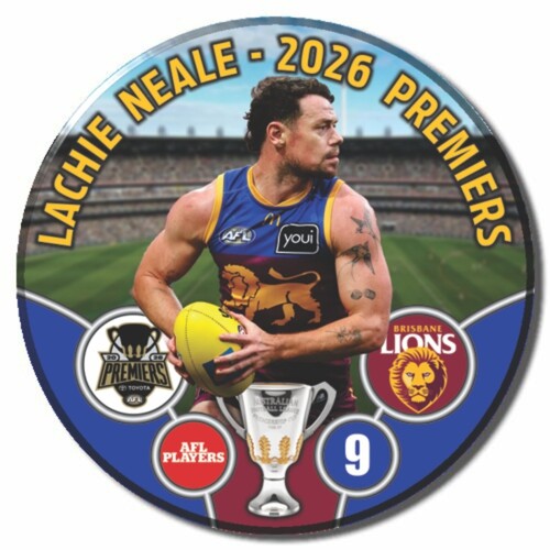 Brisbane Lions 2026 Premiers Badge - NEALE