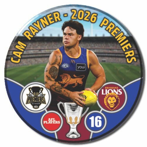 Brisbane Lions 2026 Premiers Badge - RAYNER