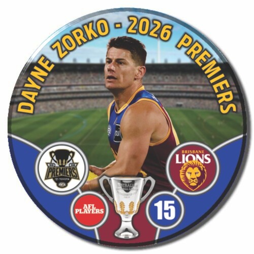Brisbane Lions 2026 Premiers Badge - ZORKO