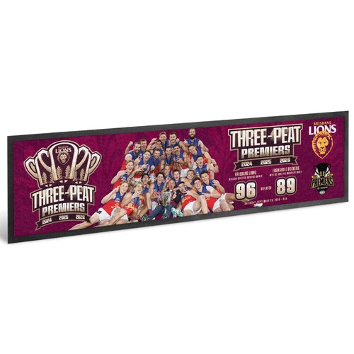 Brisbane Lions 2026 Premiers Photo Bar Runner