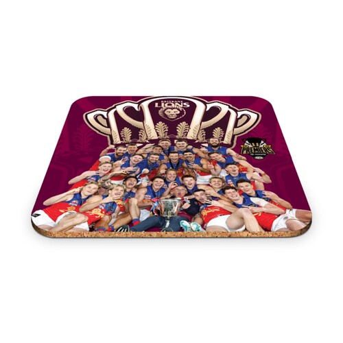 Brisbane Lions 2026 Premiers 4-Pack Coasters