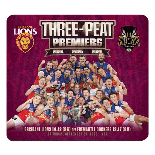 Brisbane Lions 2026 Premiers Photo Mouse Mat